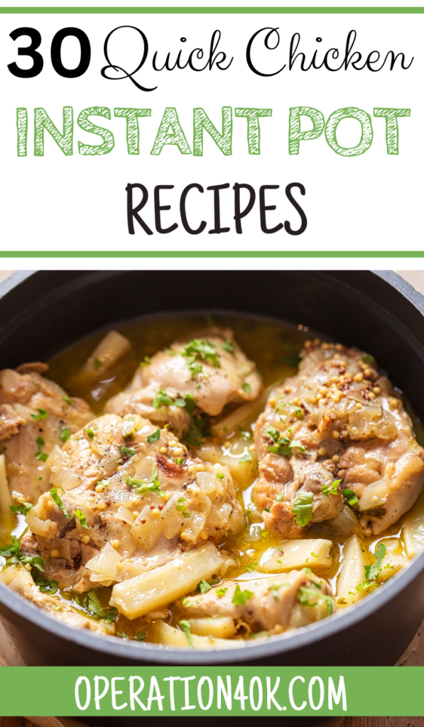 30 Quick Chicken Instant Pot Recipes Cover Image
